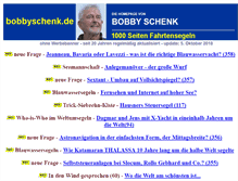 Tablet Screenshot of bobbyschenk.de